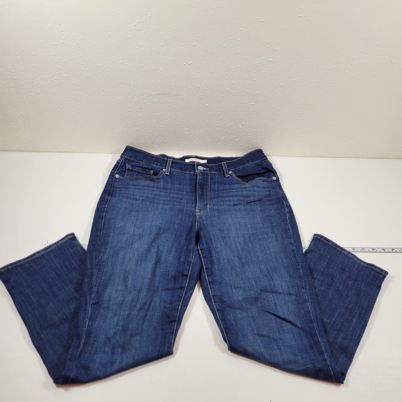 Levi's Denim - Levi's Classic Straight Jeans Women 12S Dark Blue Excellent 39250-0050 W31 L28